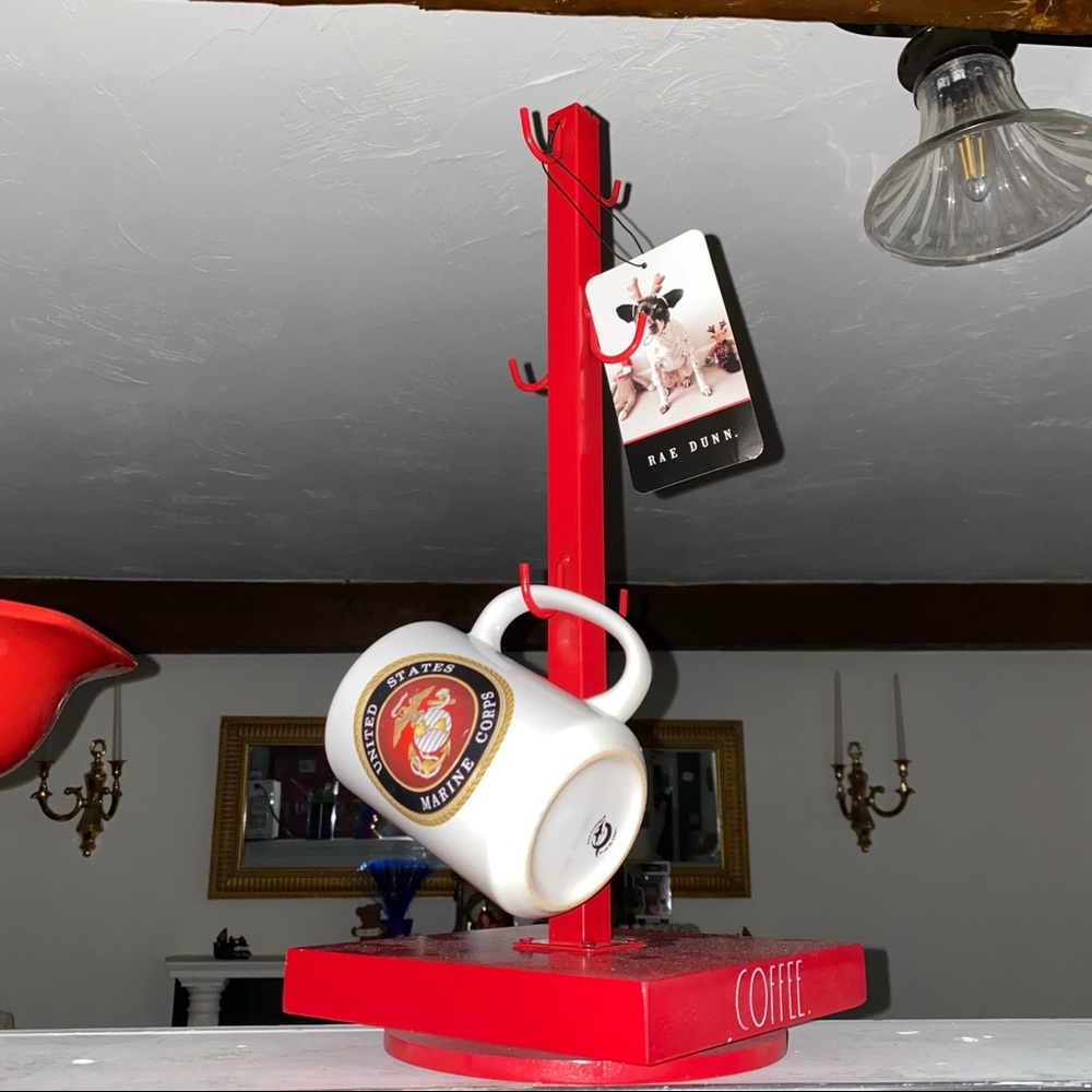 RAE DUNN COFFEECUP SPINNER IN RED